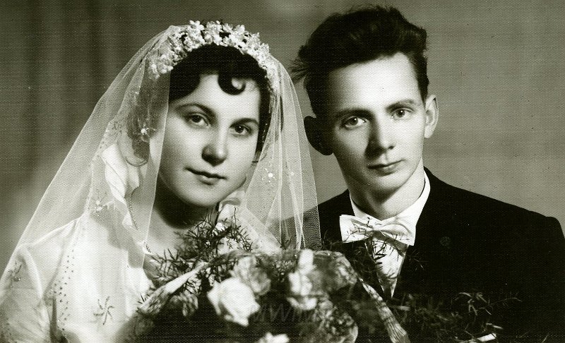 KKE 4056.jpg - Janusz Kluk i Janina Jurgielewicz, Lidzbark Warmiński, 26 XII 1960 r.